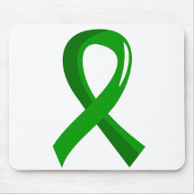 Mental Health Green Ribbon 3 Mouse Pads