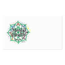 Mental Health Lotus Business Cards