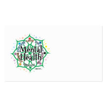 Mental Health Lotus Business Cards