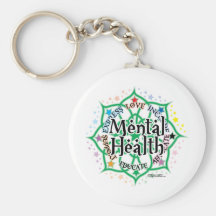 Mental Health Lotus Keychains