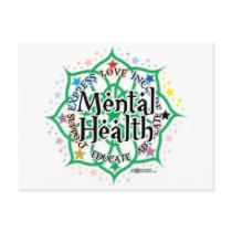 Mental Health Lotus Post Card
