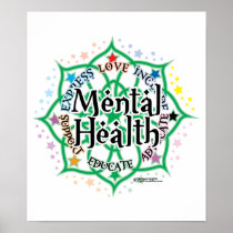 Mental Health Lotus Poster