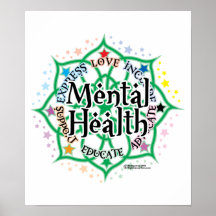 Mental Health Lotus Poster