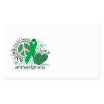Mental Health Peace Love Acceptance Business Card Template