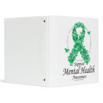 Mental Health Ribbon of Butterflies Vinyl Binders