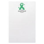 Mental Health Ribbon of Butterflies Stationery Design