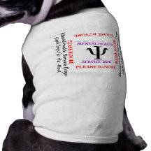 Mental Health Service Dog dog tee