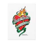 Mental Health Tattoo Heart Post Cards