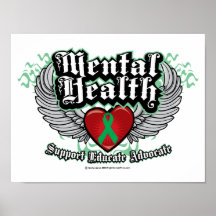 Mental Health Wings Print