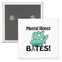 Mental Illness BITES (grey) Buttons