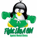 Mental Illness Fighting Penguin photo sculptures