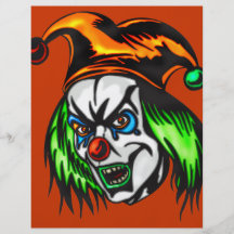Mentally Insane Evil Clown Flyer