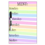 Menu dry erase boards
