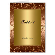 Menu de carte de placement de Tableau d'or