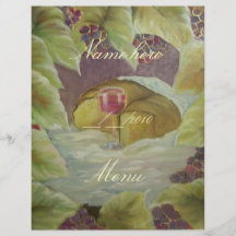 menu personalized flyer
