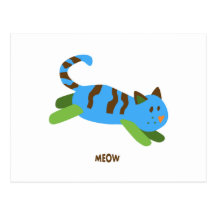 Meow Cat Postcard