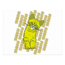 Meow de chaton carte postale