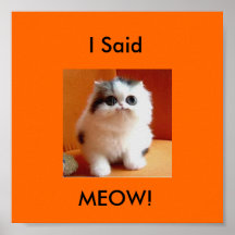 Meow Posters