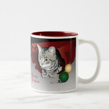 Meowry Christmas Mug