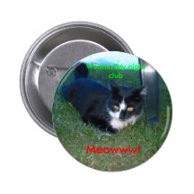 Meowww! Wednesday night club Pinback Button