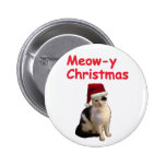 Meowy Christmas Buttons