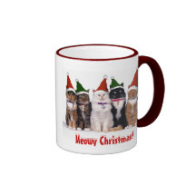 "Meowy Christmas!" Cats In Hats Mug