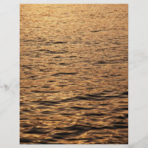Mer calme au coucher du soleil prospectus customisé
