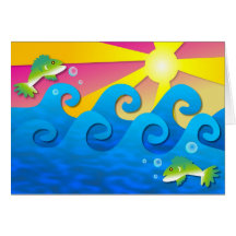 Mer onduleuse carte