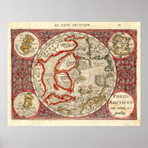 Mercator Arctic Poster