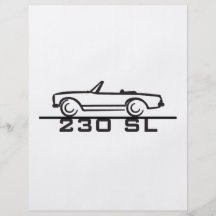 Mercedes 230 SL Type 113 Full Color Flyer