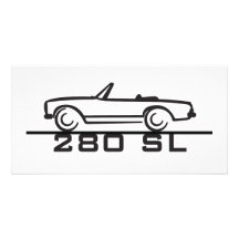Mercedes 280 SL Type 113 Customized Photo Card