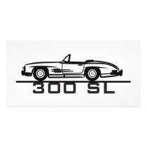 Mercedes 300 SL Cabrio Personalized Photo Card