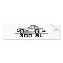 Mercedes 300 SL Gullwing Bumper Sticker