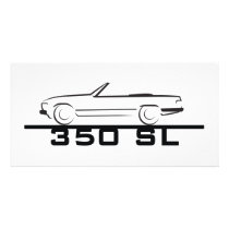 Mercedes 350 SL Type 107 Photo Greeting Card