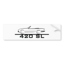 Mercedes 420 SL Type 107 Bumper Stickers