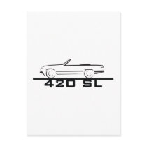 Mercedes 420 SL Type 107 Post Cards