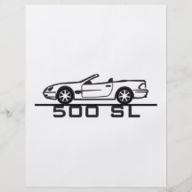 Mercedes 500 SL Type 230 Personalized Flyer