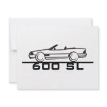 Mercedes 600 SL Type 129 Personalized Invitations