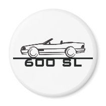 Mercedes 600 SL Type 129 Refrigerator Magnet