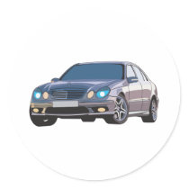 Mercedes Benz Round Sticker