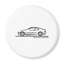 Mercedes CLK Fridge Magnet