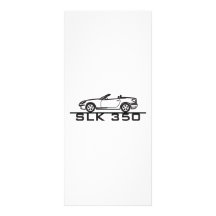 Mercedes SLK 350 Rack Card Template