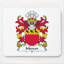 Mercer Family Crest Mouse Mat