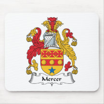 Mercer Family Crest Mouse Pads