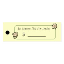 Merchandise Price Tags (Magnolia Flowers) Business Card Template