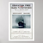 Merchant Marine Recruiting Poster (US02056)