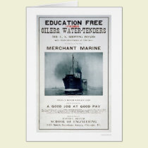 Merchant Marine Recruiting Poster (US02056) cards