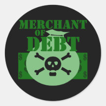 Merchant Of Debt Sticker