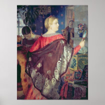Merchant's woman with a mirror print