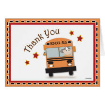 Merci au chauffeur de bus cartes de vœux